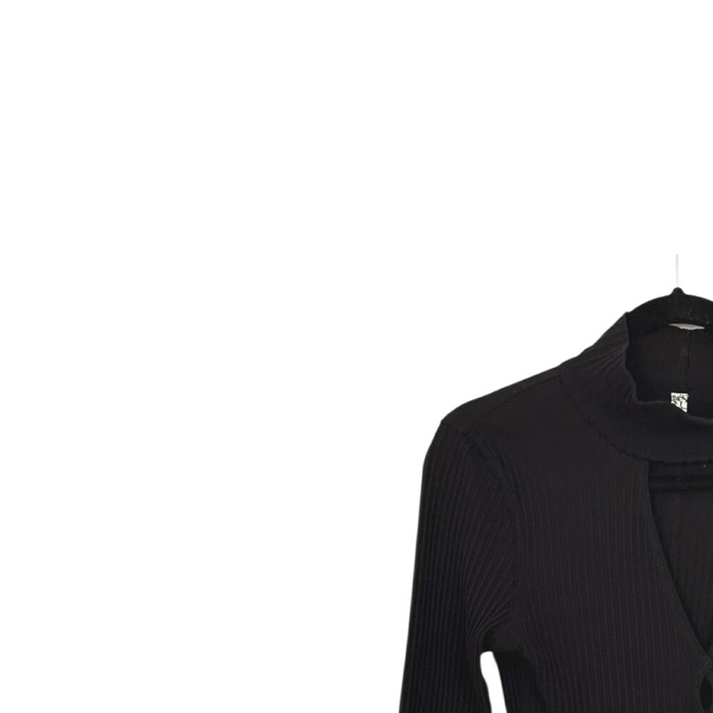 Free People Intimately Ribbed Mock Neck Keyhole Top - Picture 4 of 7